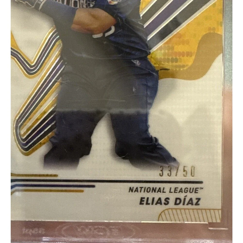 Elias Diaz 2024 Topps Pristine - All-Star Game Gold Refractor #’d/50 Rockies